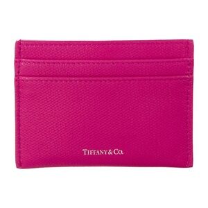 Tiffany & Co. Fuchsia Leather Card Holder